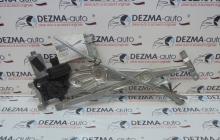 Macara cu motoras stanga fata, GM13100417, Opel Astra H combi