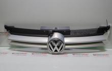 Grila bara fata centrala cu sigla, 1J0853651F, Vw Golf 4 Cabriolet