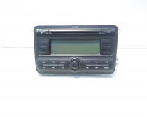 Radio CD, cod 5J0035161A, Skoda Fabia 2 (5J, 542) (id:499816)