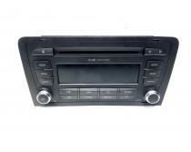 Radio CD, cod 8P0035186P, Audi A3 Sportback (8PA) (idi:525329)