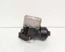 Carcasa filtru ulei cu racitor ulei, cod 03L115389B, 03L117021B, Vw Golf 6 (5K1), 1.6 TDI, CAY (id:568382)