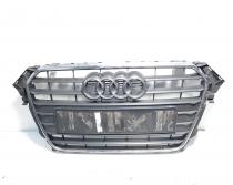 Grila bara fata centrala sus cu sigla, cod 8K0853651E, Audi A4 (8K2, B8) (idi:584926)