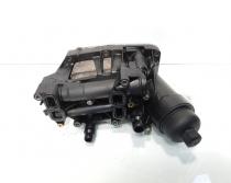 Carcasa filtru ulei cu racitor ulei, cod 70379327, Bmw 3 (E90) 2.0 diesel, N47D20C (id:602686)