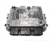 Calculator motor Bosch, cod 9664843780, 0281013872, Citroen C4 (I) sedan, 1.6 HDI, 9HZ (idi:483583)