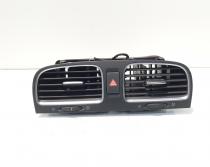 Grila aer bord centrala cu buton avarii, cod 5K0819728, Vw Golf 6 (5K1) (id:687310)
