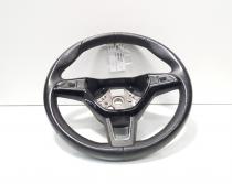 Volan piele cu comenzi, cod 5E0419091BQ, Skoda Superb III Combi (3V5) (id:702106)