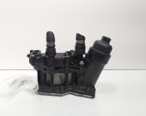 Carcasa filtru ulei cu racitor ulei, cod 70377932, 8507626, Bmw 3 (F30) 2.0 diesel, N47D20C (id:702361)