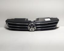 Grila bara fata centrala sus cu sigla, cod 5C6853655F, Vw Jetta 4 (6Z) facelift (id:702615)