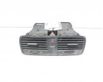 Grila aer bord centrala cu buton avarii, cod 5L0820951, Skoda Yeti (5L) (id:707977)