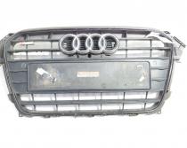 Grila bara fata centrala sus cu sigla si loc de senzori, Audi A4 Avant (8K5, B8) facelift (id:712839)