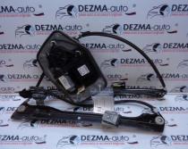 Macara cu motoras dreapta fata, 1K4837402Q, 1K0959701K,  Vw Golf 5 (1K1) (id:232593)