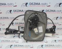 Macara cu motoras stanga fata, 5J2837401B, 6Q1959802E, Skoda Fabia 2 (5J)