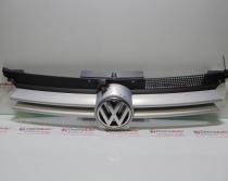 Grila bara fata centrala cu sigla, 1J0853651F, Vw Golf 4 Cabriolet