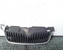 Grila bara fata centrala, Skoda Fabia 2 (facelift) 5J0853668C