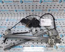 Macara cu motoras stanga fata, 1U2837401J, 1U6959801D, Skoda Octavia 1 Combi 1998-2010