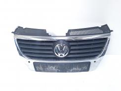 Grila bara fata centrala cu sigla si loc de senzor, cod 3C0853651AD, Vw Passat (3C2) (id:497152)