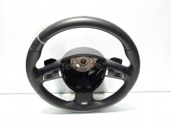 Volan piele cu comenzi si padele, Audi A4 Avant (8K5, B8) (id:569392)