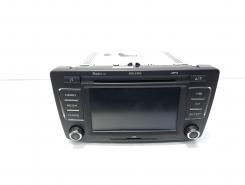 Radio CD cu MP3 si card, cod 1Z0035156G, Skoda Octavia 2 Scout (1Z5) (id:592827)