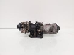 Carcasa filtru ulei cu racitor ulei, cod 045115389C, VW Golf 4 (1J1), 1.9 TDI, AXR (id:604575)