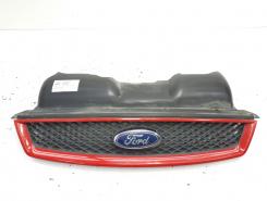 Grila bara fata centrala sus cu sigla, cod 4M51-8200-AJ, Ford Focus 2 (DA) (id:614024)