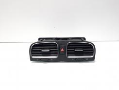 Grila aer bord centrala cu buton avarii, VW Golf 6 Variant (AJ5) (idi:568540)
