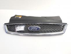 Grila bara fata centrala cu sigla, cod 4M51-8138-AE, Ford Focus 2 (DA) (id:686015)