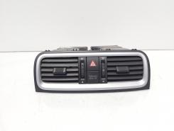Grila aer bord centrala cu buton avarii, cod 5J0820951, Skoda Roomster (5J) (id:691777)
