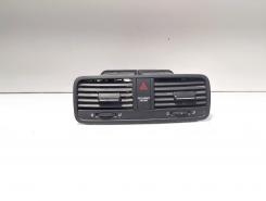Grila aer bord centrala cu buton de avarii, cod 5L0820951, Skoda Yeti (5L) (id:699382)