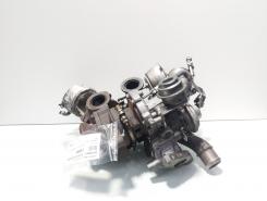 Turbosuflanta bi turbo, cod 9682307780, 770332-0001, Peugeot 407 SW 2.2 HDI, 4H01 (id:718709)