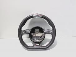 Volan piele perforata cu comenzi, cod 8K0419091CN, Audi A5 (8T3) (idi:712758)