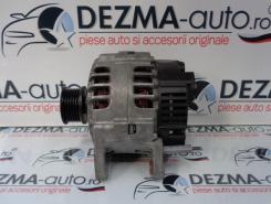 Alternator, cod 037903025T, Skoda Roomster (5J) 1.4B, BXW