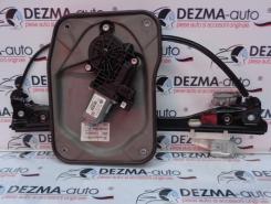 Macara cu motoras dreapta fata, 5J2837402B, 6Q1959801F, Skoda Fabia 2 Combi (5J) 2006-2013