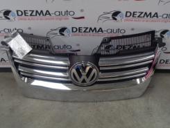 Grila bara fata centrala cu sigla, 1K5853651, Vw Golf 5 Variant