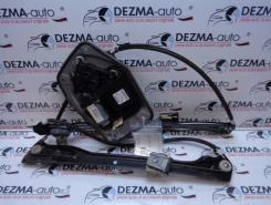 Macara cu motoras dreapta fata, 1K4837402Q, 1K0959701K,  Vw Golf 5 (1K1) (id:232593)