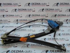 Macara cu motoras stanga fata, 8E0837461B, Audi A4 Avant (8ED, B7)