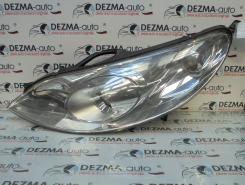 Far stanga cu lupa 9656669080, Peugeot 407 (6D)