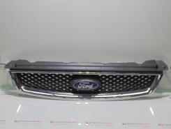 Grila centrala bara fata cu sigla 4M51-8138-BC, Ford Focus 2 cabriolet