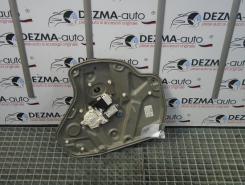 Macara cu motoras stanga spate 1Z0839655A, Skoda Octavia 2 Combi (1Z5)