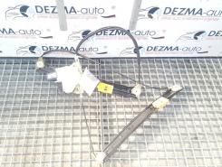 Macara cu motoras stanga fata, 4F0837461D, Audi A6 (4F2, C6)