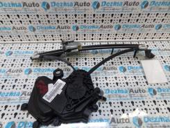 Macara cu motoras stanga spate, 6J4839401B, 6R0959811, Seat Ibiza 5 (6J5), 2008-in prezent, (id.163238)