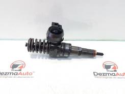 Injector, Audi A4 (8E2, B6) 1.9 tdi, AWX, cod 038130073BA, RB3, 0414720216 (id:379662)