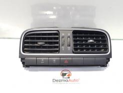 Grila aer bord centrala, VW Polo sedan (6R), cod 6RF819728A