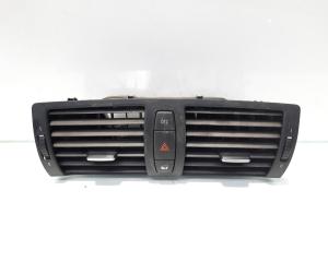 Grila aer bord centrala cu buton avarii, cod 7059189-13, Bmw 1 (E81, E87) (id:473031)