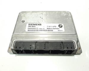 Calculator motor Siemens, cod 7511570, 5WK90012, Bmw 3 Cabriolet (E46) 2.2 B, M54B22 (idi:483127)