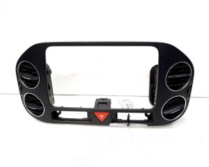 Grila aer bord centrala, cod 5M0858071K, Vw Golf 6 Plus (id:523720)