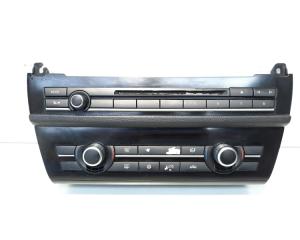 Display climatronic cu butoane comenzi radio, cod 9236483-01, Bmw 5 (F10) (id:554167)