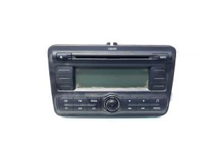 Radio CD, cod 5J0035161A, Skoda Fabia 2 (facelift) (idi:547002)