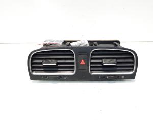 Grila aer bord centrala cu buton avarii, VW Golf 6 Variant (AJ5) (id:557458)