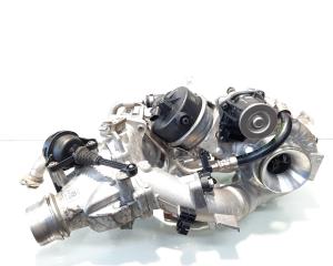 Turbosuflanta Biturbo, cod 8584199-08, 8591188-06, Bmw X1 (F48) 2.0 diesel, B47C20B (id:566883)