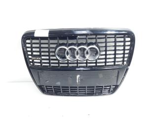 Grila bara fata centrala sus cu sigla, cod 4F0853651L, Audi A6 Avant (4F5, C6) (idi:579289)